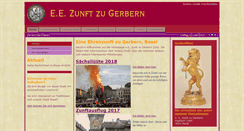 Desktop Screenshot of gerbernzunft.ch